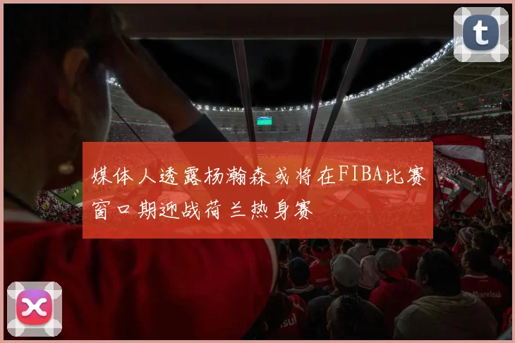 媒体人透露杨瀚森或将在FIBA比赛窗口期迎战荷兰热身赛